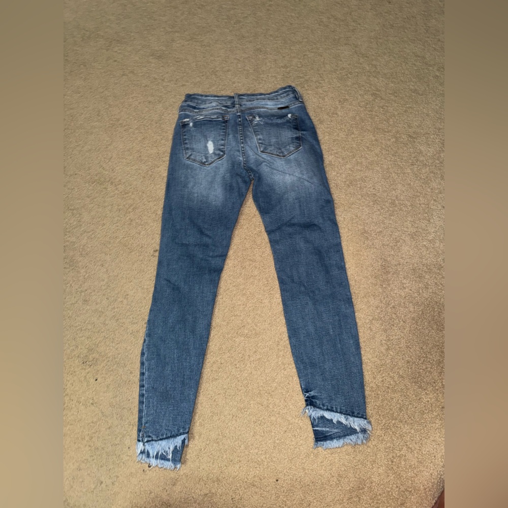 KanCan Distressed Skinny Jeans in Blue - Picture 3 of 3